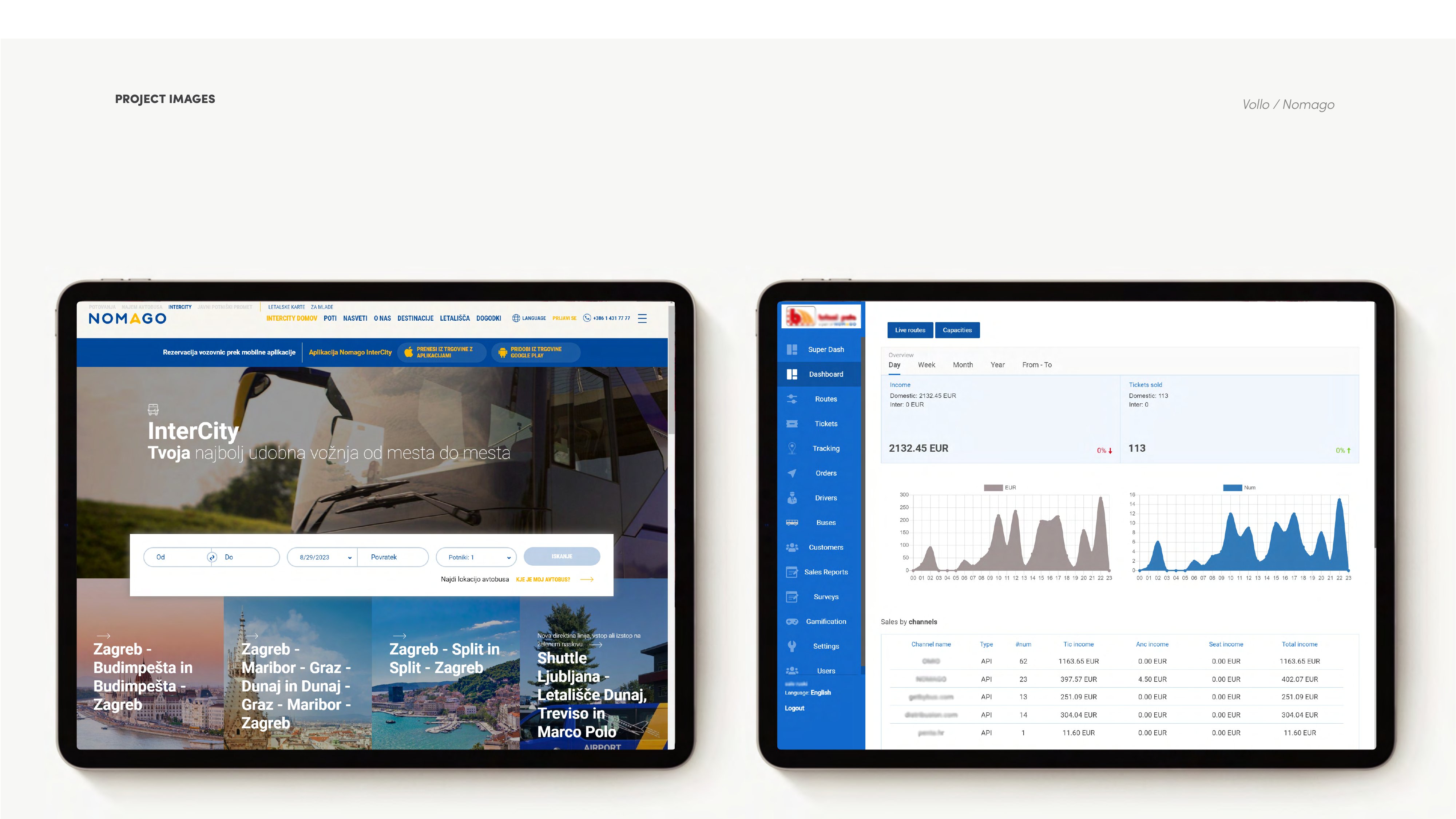 Vollo operator dashboard and booking management