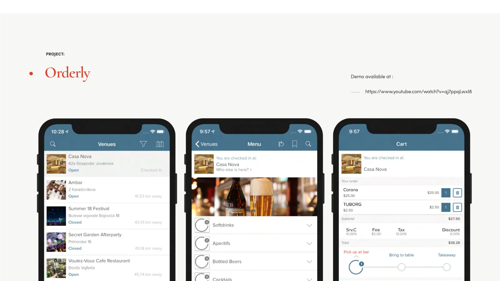 Orderly restaurant ordering platform
