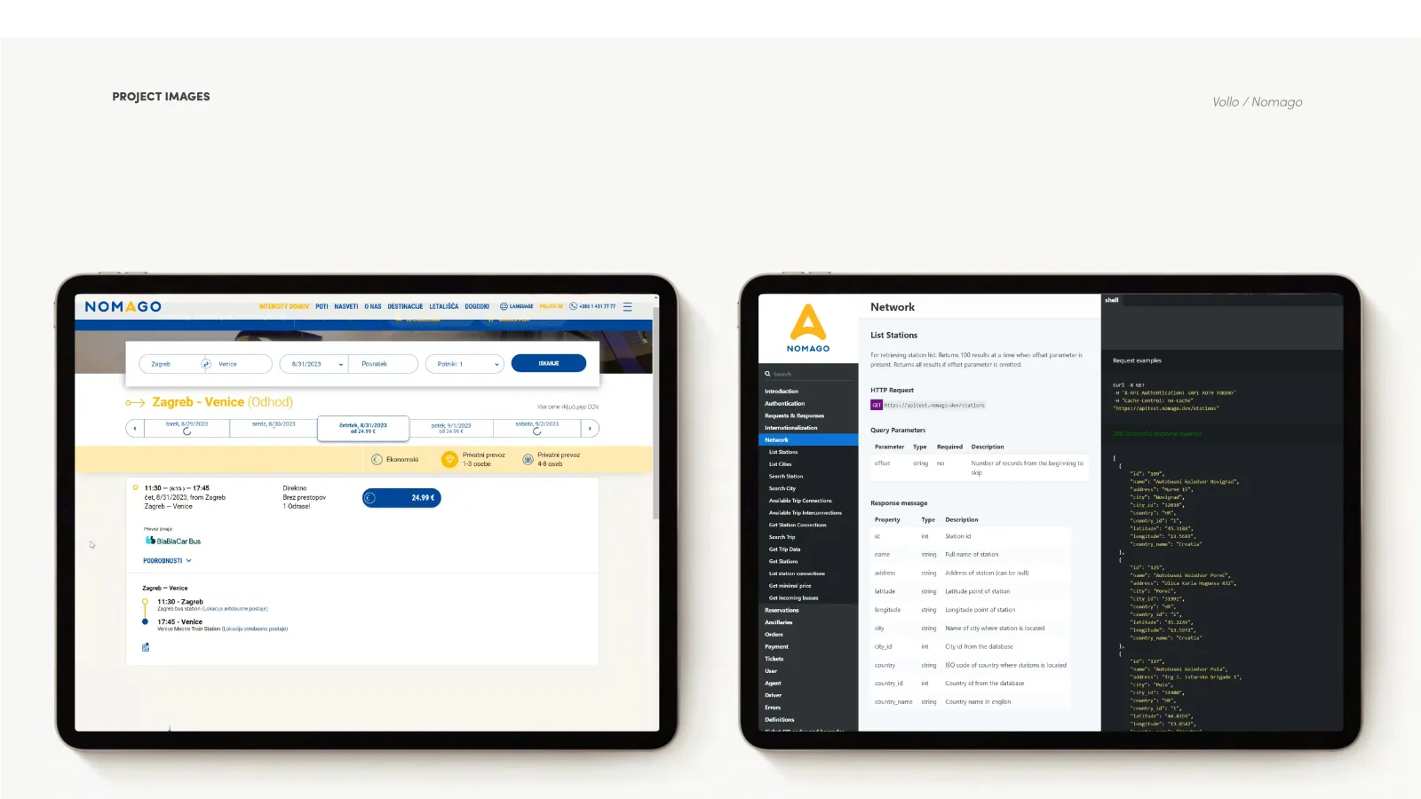 Vollo API architecture and integration layer